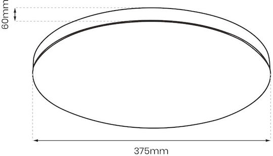 Eko Light Round Outdoor LED Panel 24W