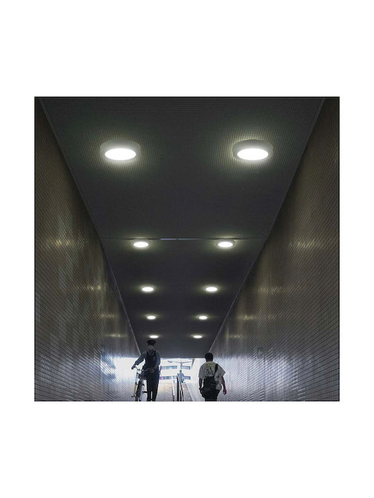 V-TAC Στρογγυλό LED Panel 12W με Ψυχρό Λευκό Φως 6400K