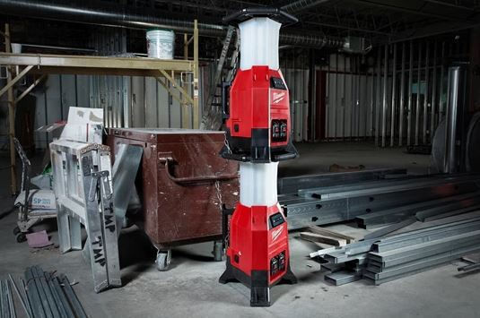 Milwaukee Battery Jobsite Light LED IP54 Dual Function with Brightness up to 9000lm M18ONESLDP-0