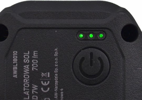 AWTools Arbeitsbeleuchtung Batterie LED IP65 mit einer Helligkeit von bis zu 250lm