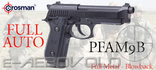 Crosman Αεροβόλο Πιστόλι CO2 PFAM9B Blowback Μεταλλικό 4.5mm