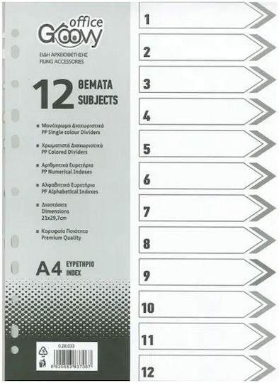 Groovy Plastic Sleeves for Documents A4 with Holes