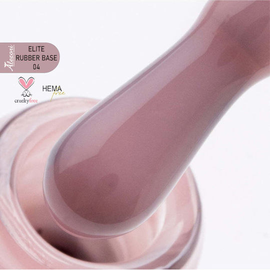 Alezori Elite Base Coat for Semi-Permanent Nail Polish Matte Rubber Elite 19 Hema Free