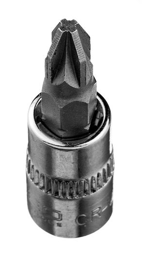 Neo Tools Walnut with Philips Head and Socket 1/4'' Pz2x37mm