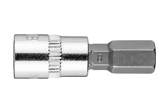 Neo Tools Битов ключ с Allen връх и Квадратно Гнездо 1/4'' Размер H8x37мм 1бр