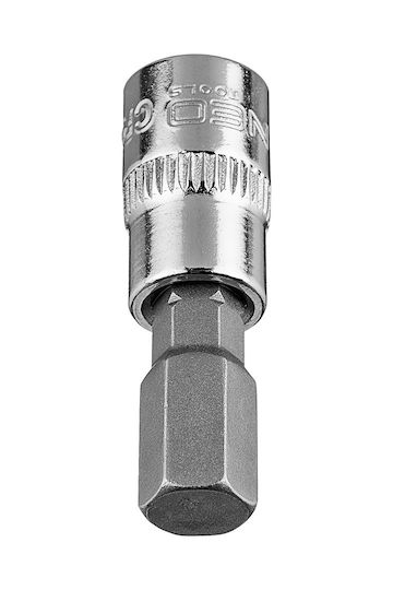 Neo Tools Битов ключ с Allen връх и Квадратно Гнездо 1/4'' Размер H8x37мм 1бр