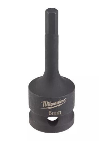 Milwaukee Long Walnut Pneumatic with Allen Head and Socket 1/2'' Size H6 1pcs