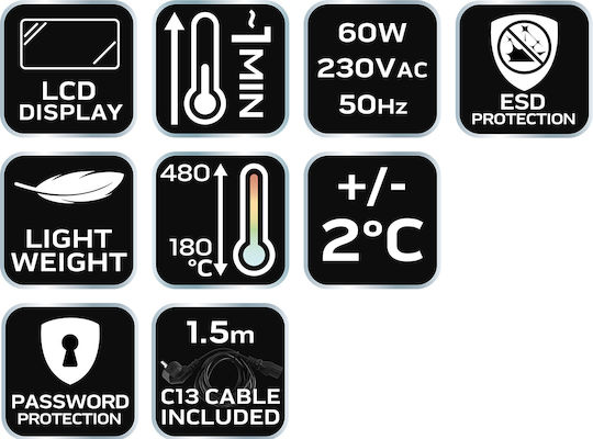 Neo Tools Lötstation Elektrisch mit Temperaturregelung