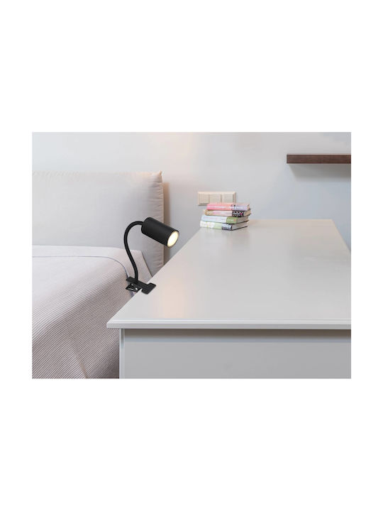 Globo Lighting Schreibtischlampe mit flexiblem Arm für Fassung GU10 in Schwarz Farbe