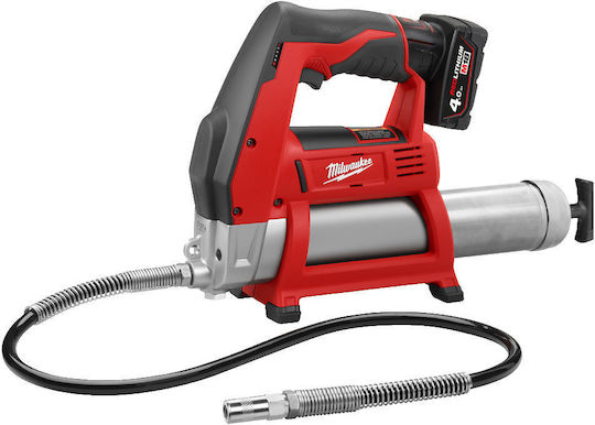Milwaukee M12 GG-401B Комплект Електрически пистолет за смазка Батерия Литиева 12V 1x4Ах с калъф