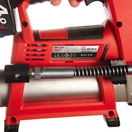 Milwaukee M12 GG-401B Комплект Електрически пистолет за смазка Батерия Литиева 12V 1x4Ах с калъф