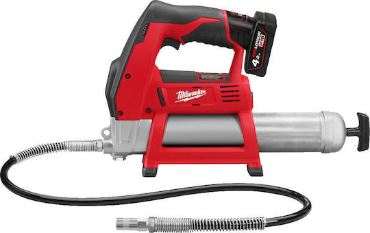 Milwaukee M12 GG-401B Комплект Електрически пистолет за смазка Батерия Литиева 12V 1x4Ах с калъф