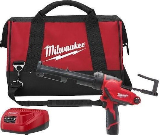 Milwaukee M12 PCG/310C-201B Battery Silicone Glue Gun 12V 1x2Ah With Case