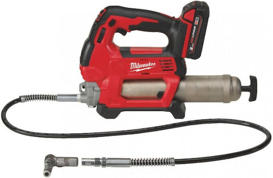 Milwaukee M18 GG-201C Kit Electric Grease Gun Battery Lithium 18V 1x2Ah with Case