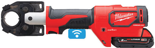 Milwaukee M18 HCCT-201C Κιτ Ηλεκτρική Πρέσα Ακροδεκτών Μπαταρίας Λιθίου 18V 1x2Ah