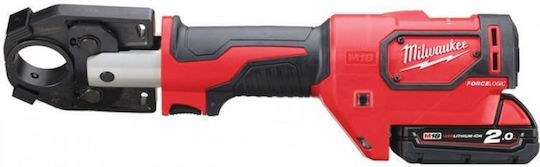 Milwaukee M18 HCCT-201C Κιτ Ηλεκτρική Πρέσα Ακροδεκτών Μπαταρίας Λιθίου 18V 1x2Ah