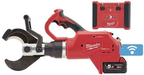 Milwaukee M18 HCC75-502C Ηλεκτρικός Κόφτης Καλωδίων Μπαταρίας Λιθίου 18V 2x5Ah με Θήκη