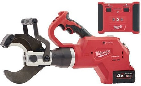 Milwaukee M18 HCC75-502C Ηλεκτρικός Κόφτης Καλωδίων Μπαταρίας Λιθίου 18V 2x5Ah με Θήκη