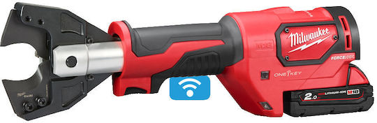 Milwaukee M18 ONEHCC-201C Κιτ Ηλεκτρικός Κόφτης Καλωδίων Μπαταρίας Λιθίου 18V 1x2Ah με Θήκη