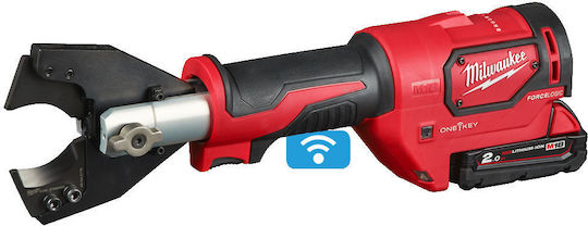 Milwaukee M18 ONEHCC-201C FSW SET Κιτ Ηλεκτρικός Κόφτης Καλωδίων Μπαταρίας Λιθίου 18V 1x2Ah με Θήκη