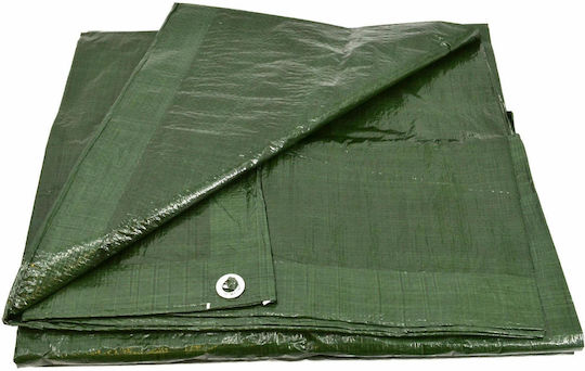 AWTools Waterproof Tarpaulin 90gr/m² 5x3m. Light Type Green