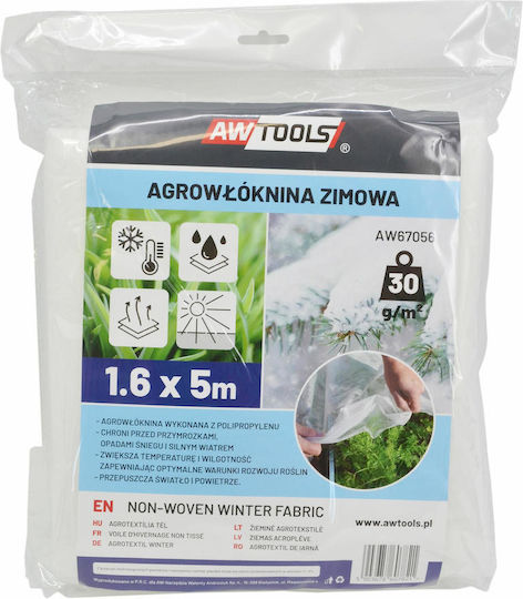Awtools Agrotextil de Iarnă 30g 3.2x5m Alb