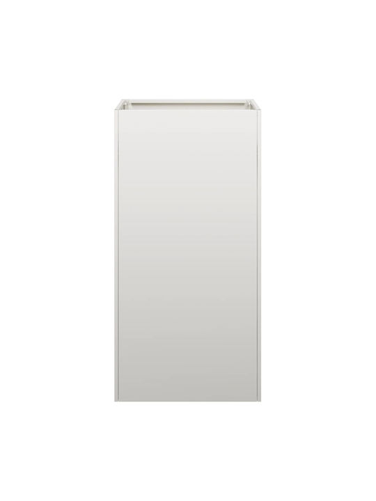 vidaXL Ζαρντινιέρα Μεταλλική Ασημι 40x40x80εκ.