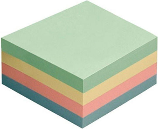 Exas Paper Sticky Note Pads in Cube 400 Sheets 7.5x7.5pcs