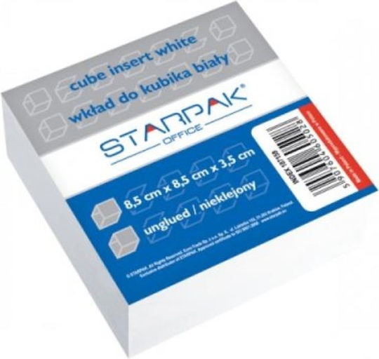 Starpak Note Pads in Cube White 8.5x8.5pcs