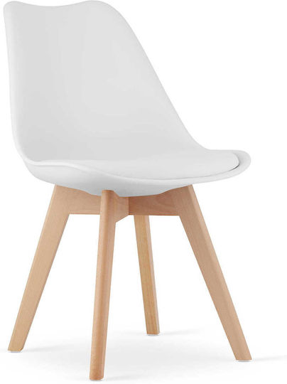Καρέκλες Τραπεζαρίας Mark 60x50x50εκ. 3τμχ White
