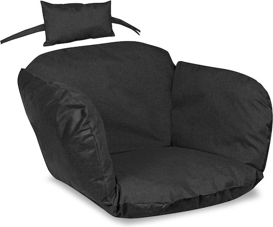 AIO Factory Schaukel-Kissen Gartenstuhlkissen Schwarz 112x113cm AIO Factory Schaukel-Kissen Gartenstuhlkissen Schwarz 112x113cm
