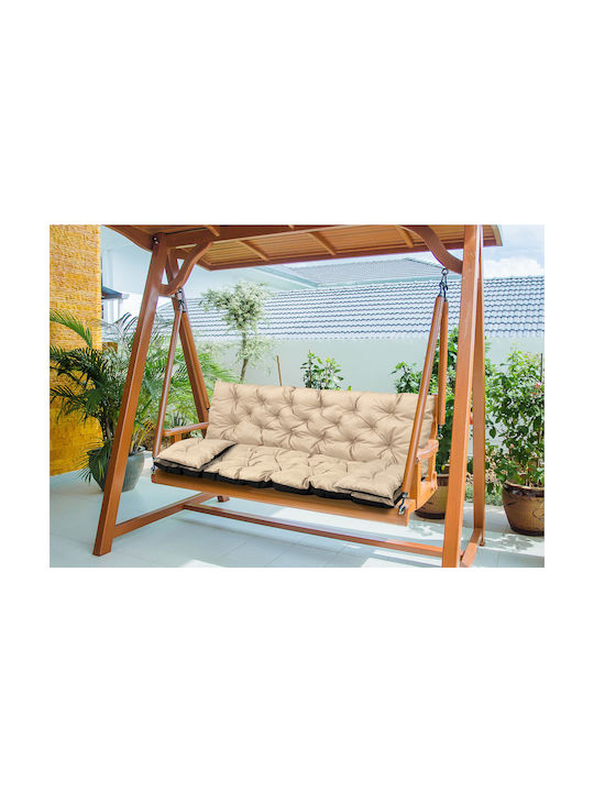 AIO Factory Wasserdichtes Gartenstuhlkissen mit Rückenlehne Beiges 60x120cm