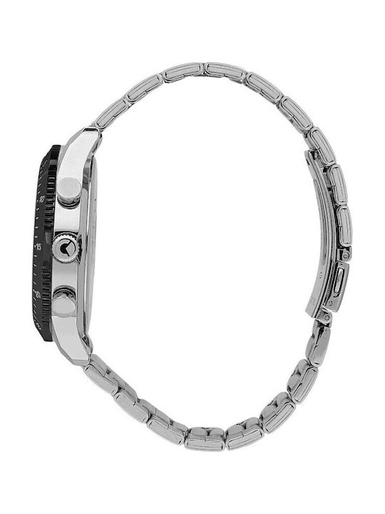 Sector Herrenuhr Chronograph Batterie mit Silber Metallarmband