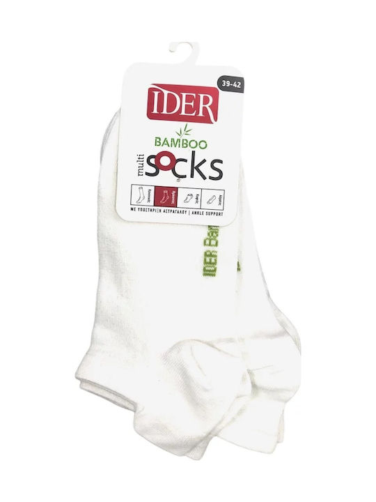 IDER Bamboo Herren Socken Weiß 1Pack