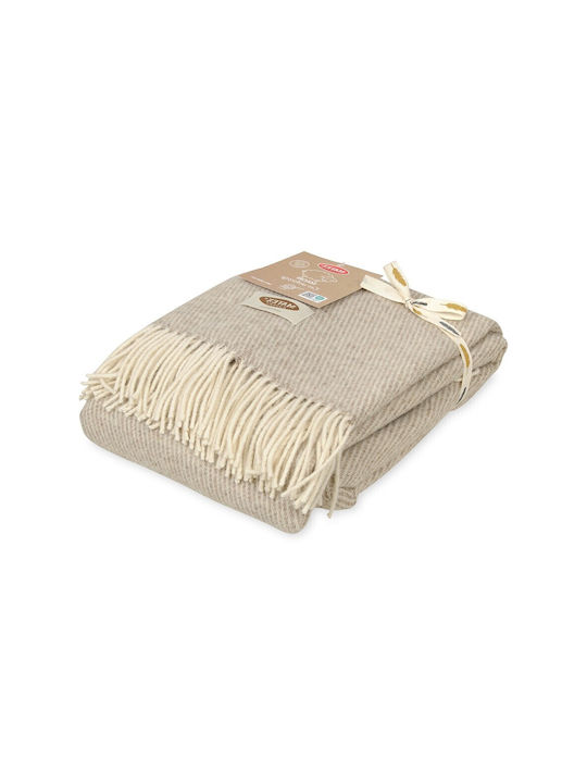 Matex Κουβέρτα Καναπέ με Κρόσσια 140x200εκ. Beige