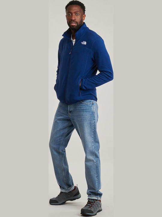 Men's Fleece Cardigan Estate Blue