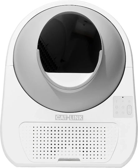 Catlink Scooper Pro Ultra Katzentoilette Selbstreinigend mit Filter Weiß L58.6 x B60 x H71cm