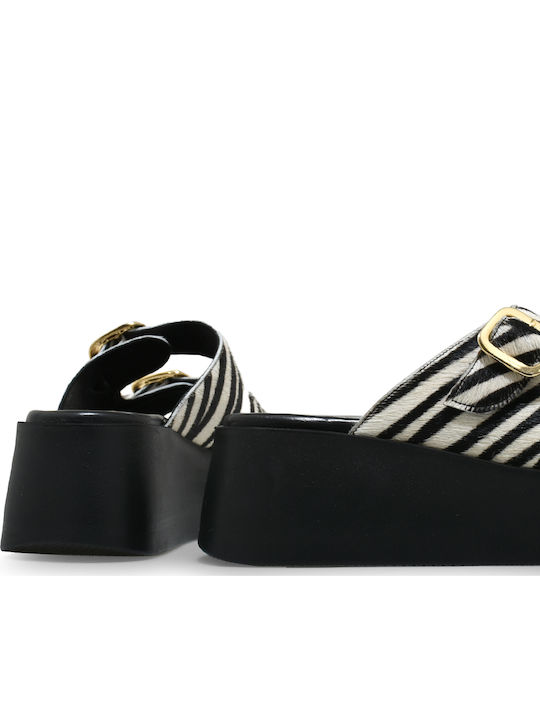 Women's Leather Platform Shoes Multicolour