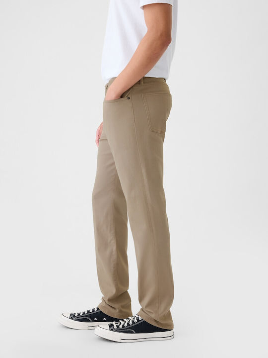 Men's Jeans Pants Elastic Taupe