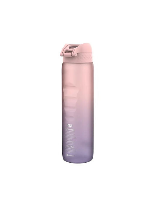 Ion8 Quench Water Bottle Plastic Bike 1000ml Pink