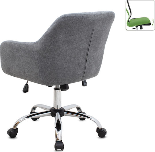 Office Chair with Reclining Gray Lana Megapap Office Chair with Reclining Gray Lana Megapap