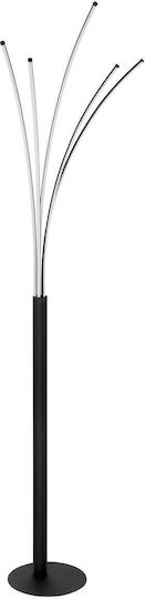 Globo Lighting Bizzy LED Φωτιστικό Δαπέδου με Ψυχρό Λευκό Φως Μαύρο