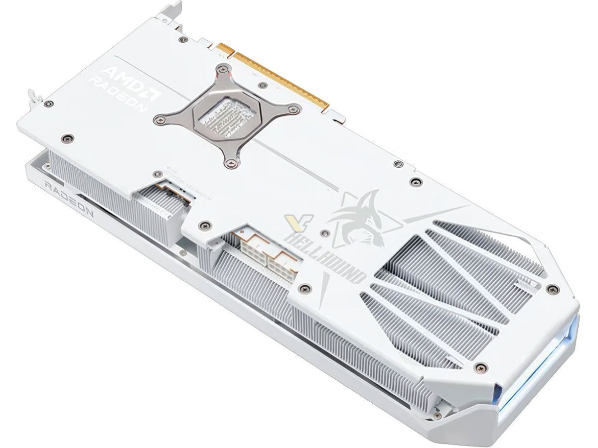 PowerColor Radeon RX 9070 XT 16GB GDDR6 Hellhound White Κάρτα Γραφικών