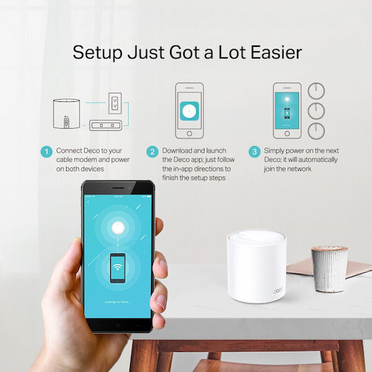 TP-LINK Deco X20 v3 WiFi Mesh Network Access Point Wi‑Fi 6 Dual Band (2.4 & 5GHz) in Triple KIt