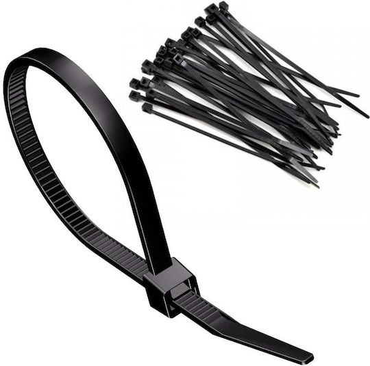 Elmark Δεματικά Καλωδίων Πλαστικά 160mmx2.5mm σε Μαύρο χρώμα (100τμχ) (500161)
