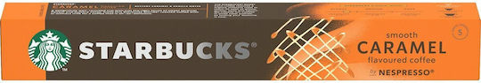 Starbucks Kapseln Espresso Smooth Caramel Karamell Kompatibel mit Maschine Nespresso 10Mützen