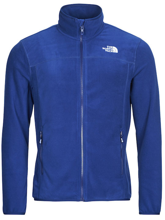 Men's Fleece Cardigan Estate Blue