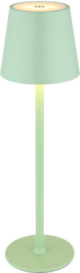Globo Lighting Metal Table Lamp LED with Green Shade and Base