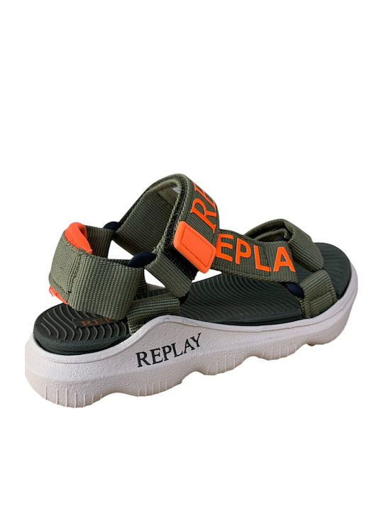 Replay Παιδικά Πέδιλα Χακί