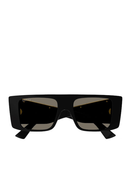 Gucci Unisex Sunglasses With Black Horn-Rimmed Frame And Grey Lens GG1888S 001